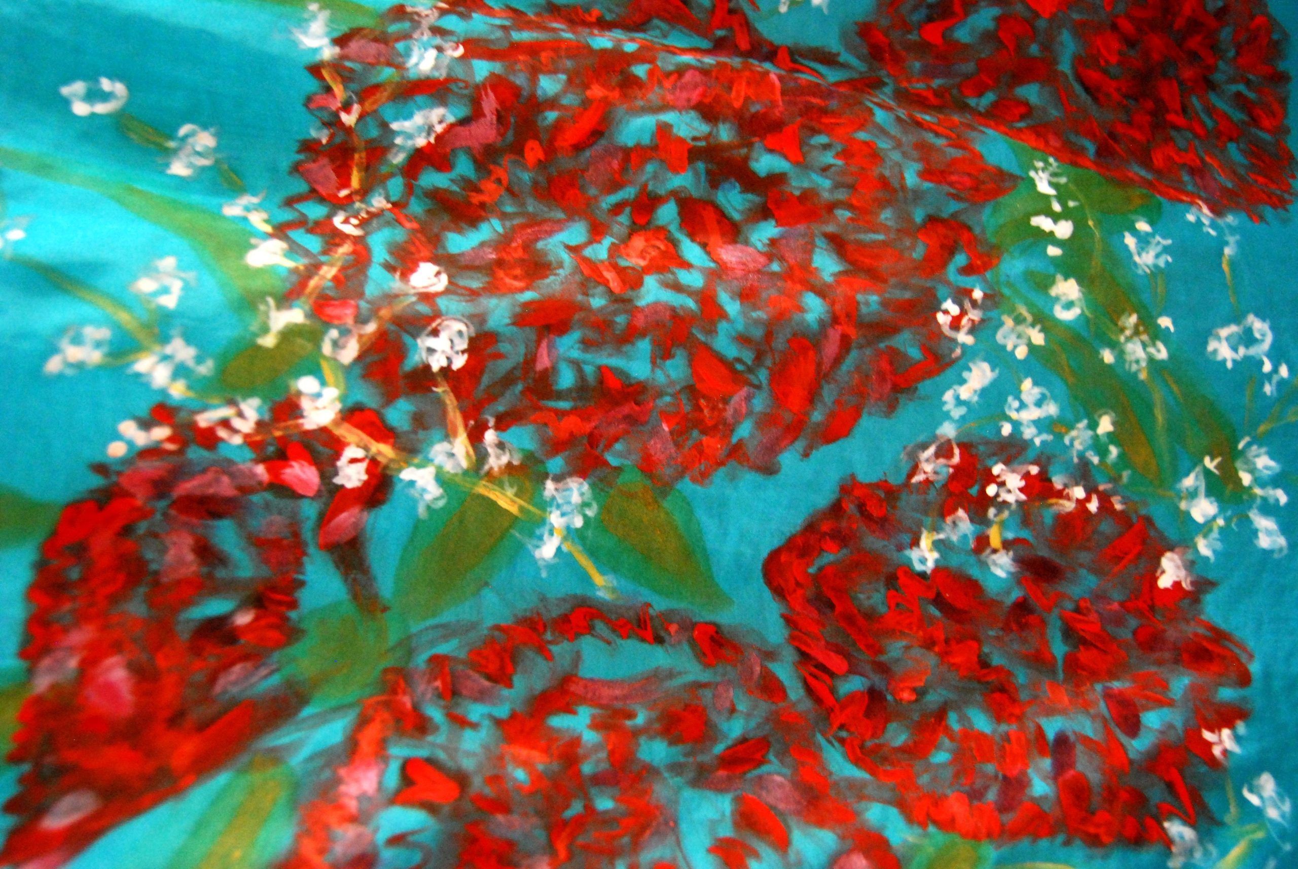 Pintura a mano para furoshiki