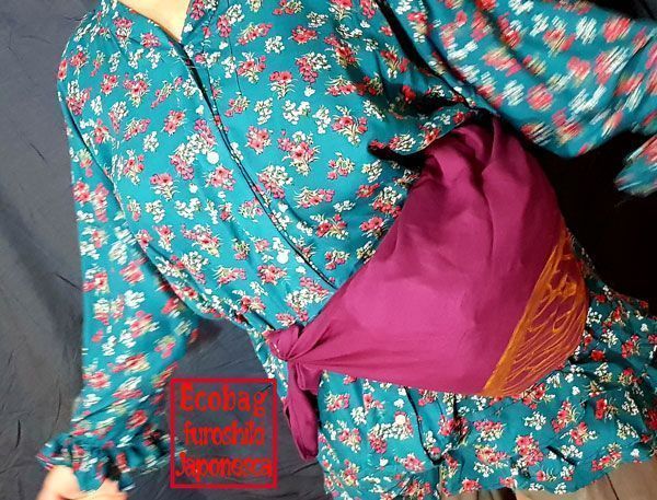 Bolsa ecobag furoshiki como riñonera