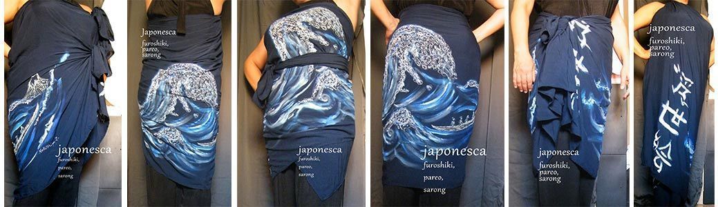 Modos de vestir un pareo furoshiki