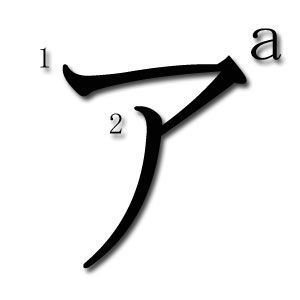 A en katakana