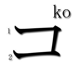 KO katakana