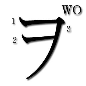 WO katakana