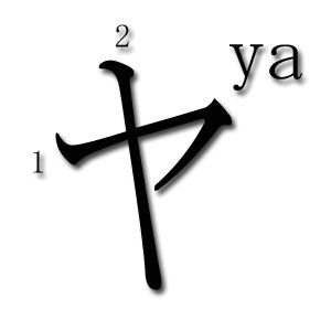 YA katakana