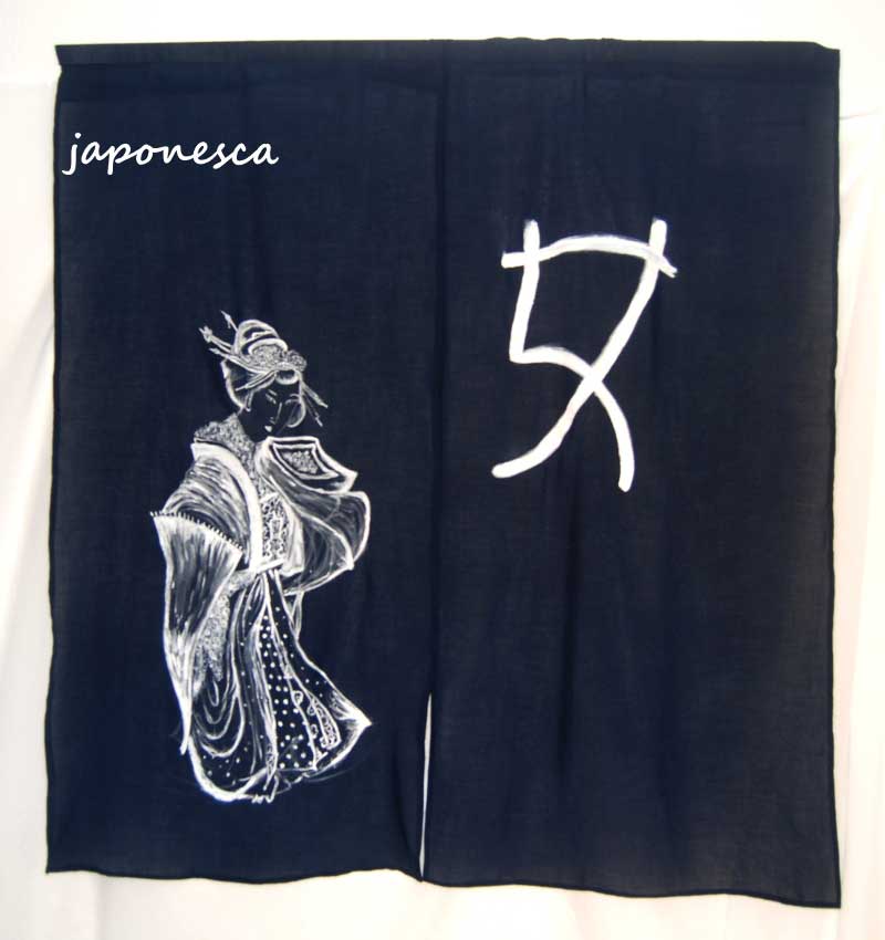 Cortina japonesa noren homenaje a Hokusai