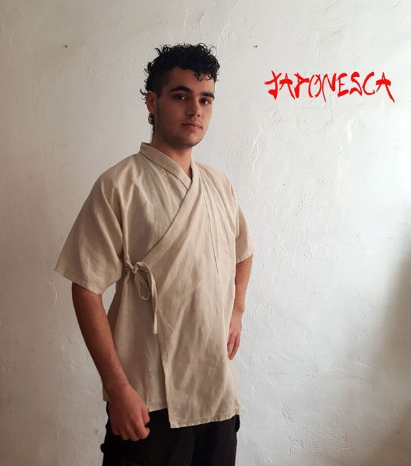 camisa japonesa en lino