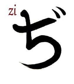 ZI- DZI semiimpuro hiragana