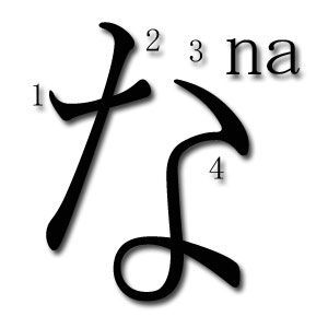 orden trazos hiragana na