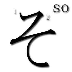 orden trazos hiragana so
