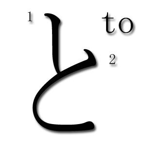 orden trazos hiragana to
