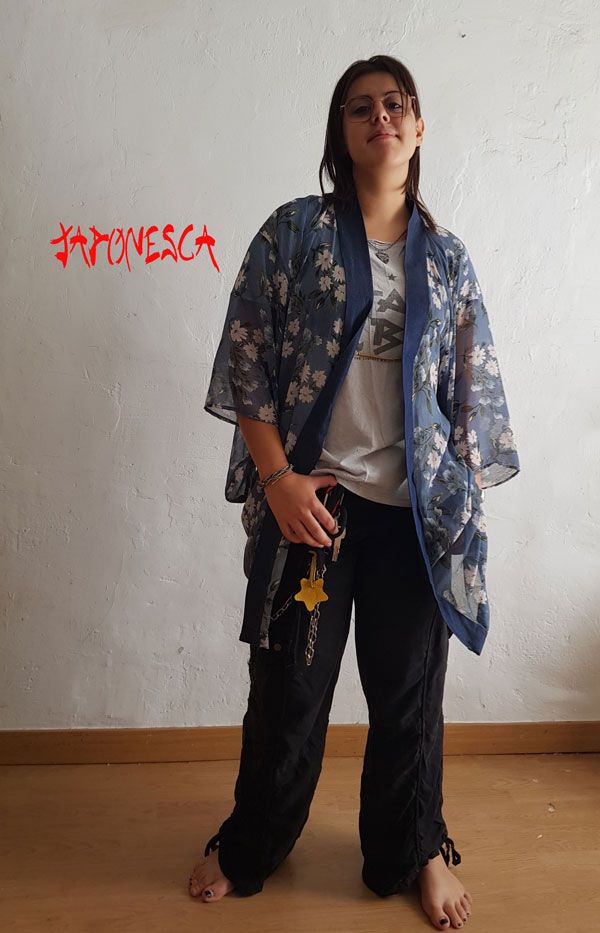 haori en gasa Daisy